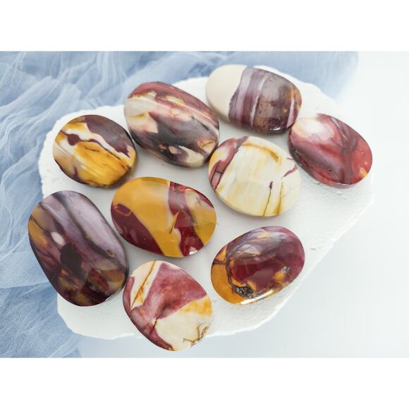 You Pick Mookaite Palm Stones Mercury Retrograde - Picture 3 of 10